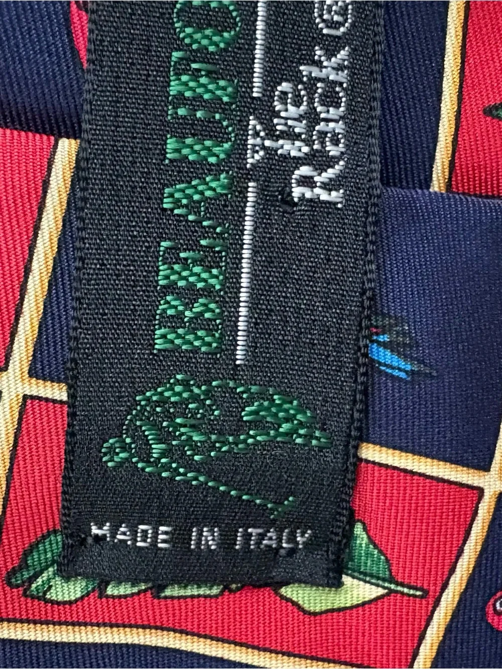 Tropical / Parrot Print Silk Tie/ Made in Italy 🇮🇹